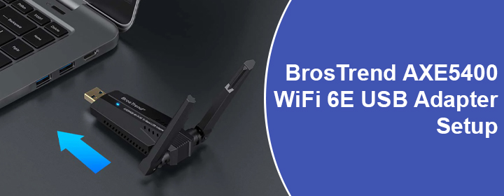 BrosTrend AXE5400 WiFi 6E USB Adapter