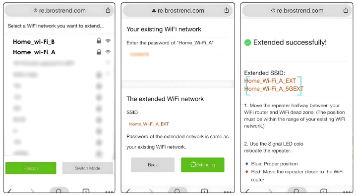 Wait for the extender to configure (about 30–60 seconds).